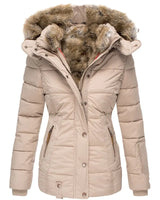 Casya - Winterdaunenjacke für Frauen in Beige