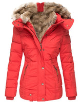 Casya - Winterdaunenjacke für Frauen in Rot