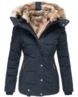 Casya - Winterdaunenjacke für Frauen in Blau