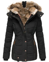 Casya - Winterdaunenjacke für Frauen in Schwarz