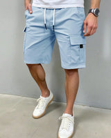 Kai | Cargo-Shorts mit Funktionstaschen ( 1+1 GRATIS ) in Hellblau