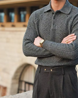 TOMFELD – DER PULLOVER, DER IHRE AUSSTRAHLUNG NEU DEFINIERT in Grau