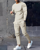 Adelard - Herren-Set mit Pullover und Hose in Beige