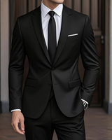 Nolvar - Maßgeschneiderter Slim-Fit-Anzug in Schwarz