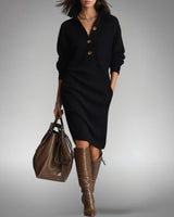Elyon | Elegantes Kleid in Schwarz