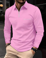 Bernard - Komfortables Langarmshirt in Rosa