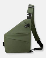 Liv | Sichere Schultertasche aus Nylon in Grün
