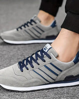 Maike | Klassische Herrensneaker – Stil trifft Komfort in Grau