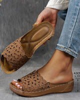 Navodya - Stylische Fisch Sandalen in Braun