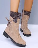 Ruvorin | Luxus-Woll-Winterstiefel aus italienischem Rindsleder in Khaki