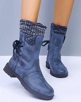 Ruvorin | Luxus-Woll-Winterstiefel aus italienischem Rindsleder in Blau
