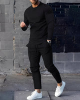 Adelard - Herren-Set mit Pullover und Hose in Schwarz