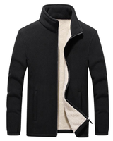 MEIKE - Fleecejacke in Schwarz