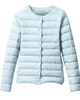 Elfriede | Damen Frühlings Leichte Gesteppte Pufferjacke in Blau