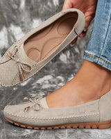 Heather - Orthopädische Leder Schuhe in Beige
