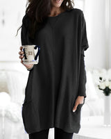 Marcella - Langarmshirt für Wärme in Schwarz