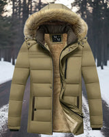 Fabian | Hochwertige Warmer Mantel in Khaki