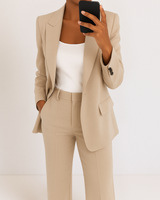 Melanie™ | Zweiteiliger Damenanzug in Beige