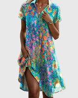 Rynissa - elegantes Midikleid in Mehrfarbig