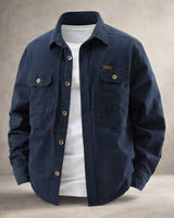 Corvinel - Legere Hemdjacke in Blau