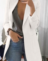 Trendy Damen Blazermantel - Elise in Weiß