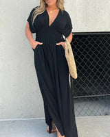 Barbara - Elegantes Maxikleid in Schwarz (Fast ausverkauft)