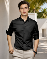 Esmaeel – Lässiges Poloshirt in Schwarz