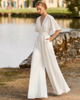 Yoko - Eleganter und trendiger Jumpsuit in Weiß