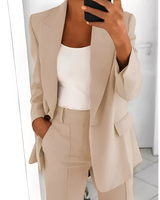 Alexes - Damenanzug mit Blazer und Hose in Beige
