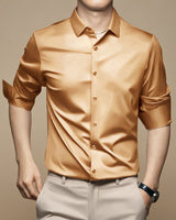 Esmaeel – Lässiges Poloshirt in Khaki