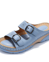 Risel - gepolsterte orthopädische Sandalen in Hellblau