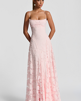 Francisa - Elegantes und hochwertiges Maxikleid in Rosa