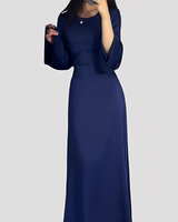 Rebecca - Lässiges langes Kleid für Damen in Blau