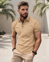 Javier - Lässiges Poloshirt in Khaki