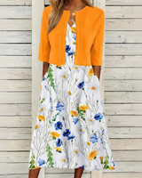 Colette - Stilvolles und Elegantes Kleid in Orange