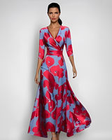 Emilia - Trendiges Enges Kleid in Rot