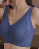 Gwynedd - Bequemer Push-up-BH in Blau