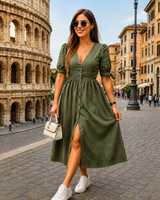 Marsha - Schickes Hemdkleid in Grün