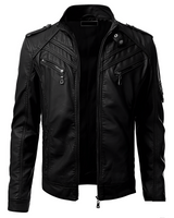 Jax | Luxuriöse Lederjacke für Herren in Schwarz