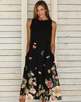 Denique - Vintage-inspiriertes Midikleid in Schwarz