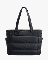 Shelly | Stilvoller Puff-Rucksack in Schwarz