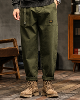 Clyde - Weite Retro-Hosen in Grün