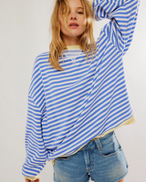 Bristol | Gestreifter Pullover in Himmelblau