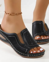 Quinn | Fußgewölbestütze Leicht Sandalen in Schwarz