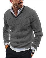Eleganter Pullover für Herren in Grau