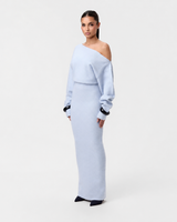 Tahlia - Elegantes Maxikleid mit einseitigem Träger in Blau