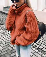 Brooke - Bequemer Rollkragenpullover in Orange