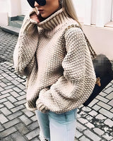 Brooke - Bequemer Rollkragenpullover in Beige