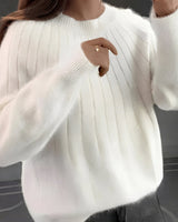 Cornelia - Angenehmer Pullover in Weiß