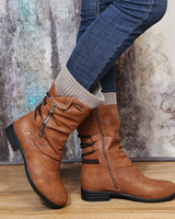 Ysaria | Ortho Zipper Winterstiefel in Braun